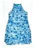 Calvin Klein 100% Polyester Tie-dye Blue Dress Size 6 - photo 1