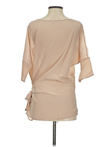 Gold Hawk Short Sleeve Silk Top (view 2)