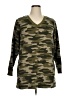 Denim & Co Camo Green Pullover Sweater Size 1X - photo 1