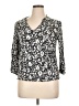 Monday Fun 100% Rayon Gray 3/4 Sleeve Blouse Size XL - photo 1