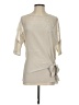 Gold Hawk 100% Silk Ivory 3/4 Sleeve Silk Top Size XS - photo 1