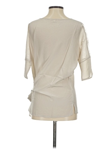 Gold Hawk 3/4 Sleeve Silk Top (view 2)