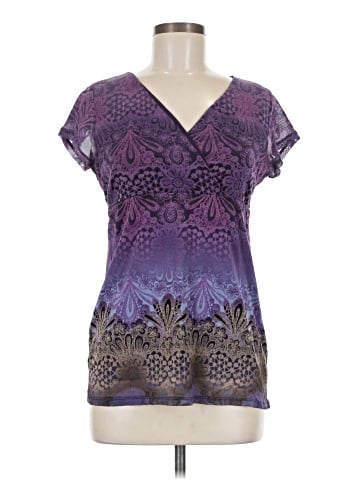 Lizwear by Liz Claiborne Short Sleeve Blouse (view 1)