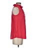Ann Taylor LOFT 100% Polyester Red Sleeveless Blouse Size XXS - photo 4