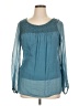Cosmo Teal Long Sleeve Blouse Size XL (estimated) - photo 1