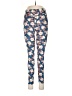 Lularoe Floral Blue Leggings One size - photo 1