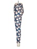 Lularoe Floral Blue Leggings One size - photo 5