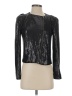 IRO 100% Polyester Metallic Black Jacket Size XS (0) - photo 1