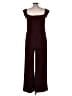 Express Solid Burgundy Jumpsuit Size L - photo 2