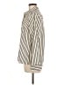 Express Stripes Ivory Long Sleeve Blouse Size M - photo 5