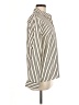 Express Stripes Ivory Long Sleeve Blouse Size M - photo 4