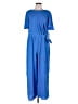 London Times Solid Blue Jumpsuit Size 14 - photo 1