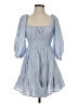 Hello Molly 100% Polyester Blue Casual Dress Size 4 - photo 1