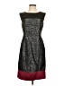 Chetta B 100% Polyester Tweed Gray Cocktail Dress Size 2 - photo 1