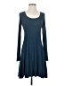 Assorted Brands Solid Blue Casual Dress Size S - photo 1
