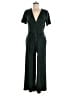 MNG Suit Solid Green Jumpsuit Size M - photo 1