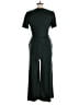 MNG Suit Solid Green Jumpsuit Size M - photo 2