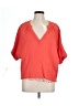 YFB 100% Cotton Orange Short Sleeve Blouse Size L - photo 1