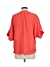 YFB 100% Cotton Orange Short Sleeve Blouse Size L - photo 2