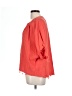 YFB 100% Cotton Orange Short Sleeve Blouse Size L - photo 5