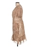 Express 100% Polyester Animal Print Tan Cocktail Dress Size L - photo 5
