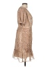 Express 100% Polyester Animal Print Tan Cocktail Dress Size L - photo 4