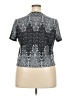 Unbranded Silver Short Sleeve Blouse Size XXL - photo 2