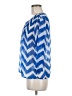 Bongo 100% Polyester Blue 3/4 Sleeve Blouse Size M - photo 5