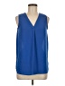 Adrienne Vittadini 100% Polyester Blue Sleeveless Blouse Size M - photo 1