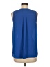 Adrienne Vittadini 100% Polyester Blue Sleeveless Blouse Size M - photo 2