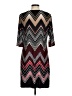 Studio One Chevron-herringbone Burgundy Cocktail Dress Size M - photo 2