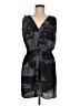 Aqua 100% Polyester Graphic Gray Casual Dress Size M - photo 1