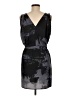 Aqua 100% Polyester Graphic Gray Casual Dress Size M - photo 2