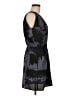 Aqua 100% Polyester Graphic Gray Casual Dress Size M - photo 4