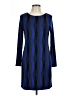 Assorted Brands Chevron-herringbone Blue Casual Dress Size L - photo 1