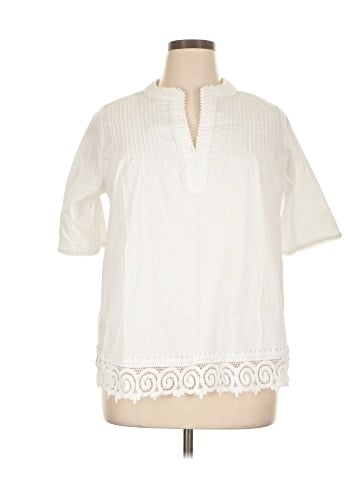 Jessica London Short Sleeve Blouse (view 1)
