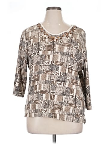 MULTIPLES 3/4 Sleeve Blouse (view 1)