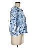 Ruby Rd. Blue 3/4 Sleeve Blouse Size M - photo 4