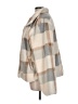 VICI 100% Polyester Plaid Ivory Faux Fur Jacket Size L - photo 5