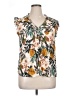 Daniel Rainn 100% Rayon Tropical Ivory Sleeveless Blouse Size XL - photo 1