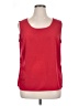 Elementz 100% Polyester Red Sleeveless Blouse Size 1X - photo 1