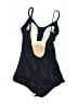 Unbranded Solid Black One Piece Swimsuit Size XXS (estimated) - photo 2
