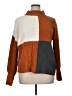 Absolutely Famous 100% Polyester Color Block Brown Turtleneck Sweater Size XL - photo 1