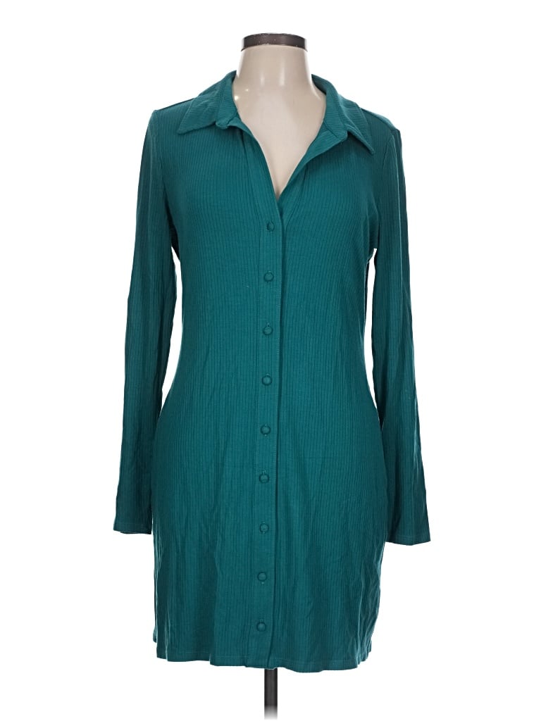 Pre-owned Fourteenth Place Casual Dress In Teal