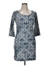 Mudd Print Blue Casual Dress Size XL - photo 1