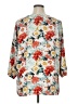 Mario Serrani 100% Polyester Floral White 3/4 Sleeve Blouse Size XL - photo 2