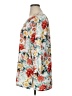 Mario Serrani 100% Polyester Floral White 3/4 Sleeve Blouse Size XL - photo 5