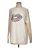 Wildfox Print Ivory Pullover Sweater Size Sm (1 or S) - photo 1
