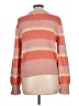 LC Lauren Conrad Stripes Pink Pullover Sweater Size L - photo 2