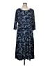 Perceptions Paisley Blue Casual Dress Size 1X - photo 1
